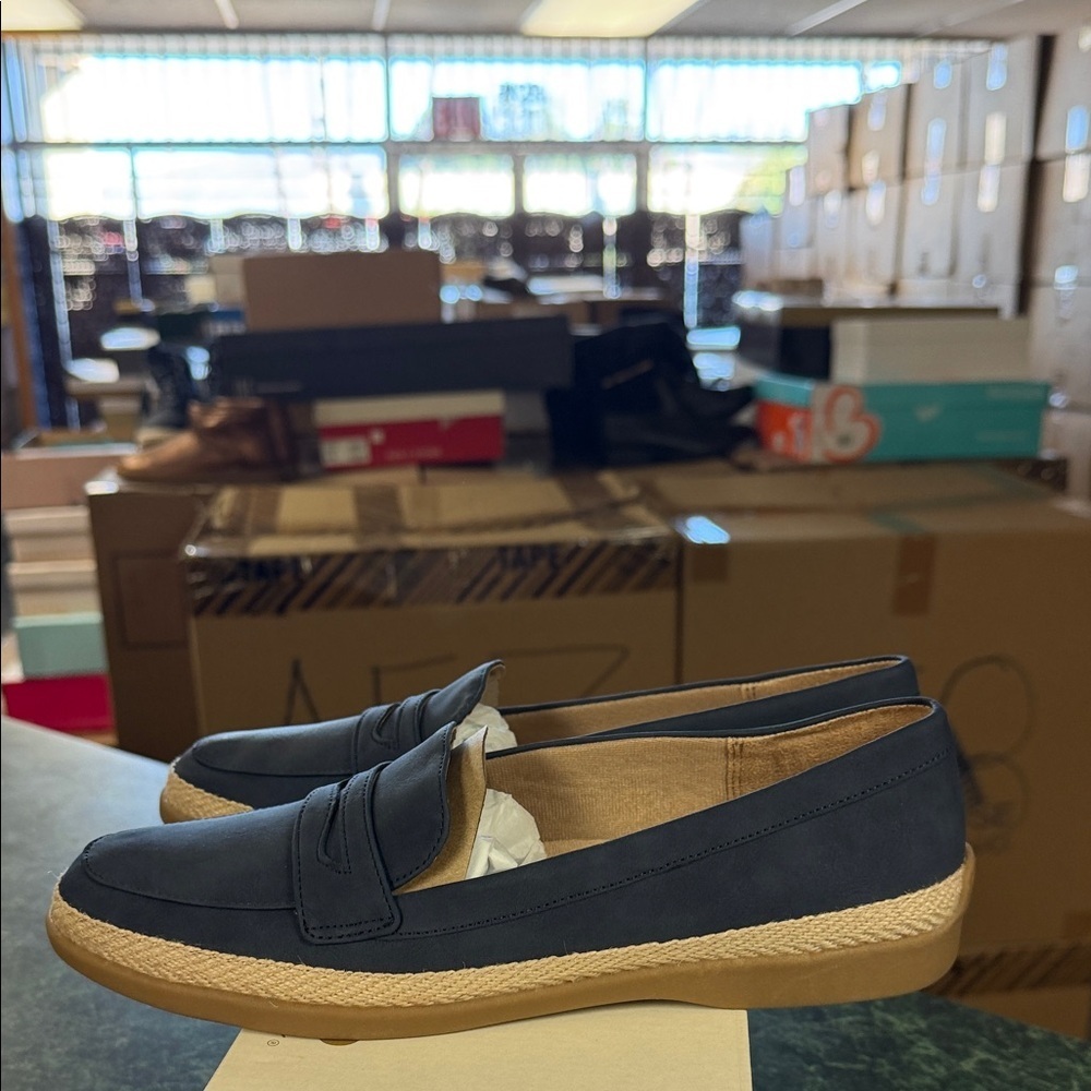 Life Stride Navy Slip-On Espadrille Loafer - Picture 4 of 4